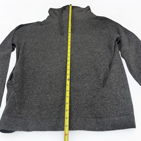 LUMIERE Women’s Cowl Turtleneck Gray Sweater Wity Pockets Small Gray - Picture 8 of 8